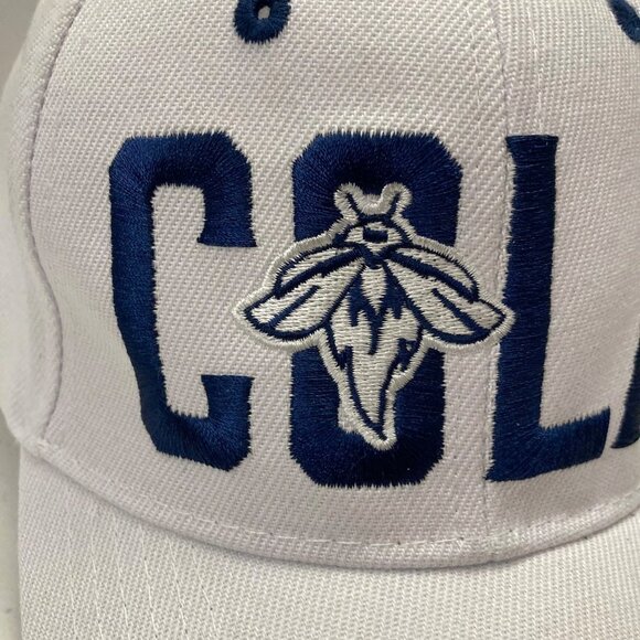 Columbia Fireflies Baseball Cap COLA Embroidered Blue White Strapback - Picture 2 of 8
